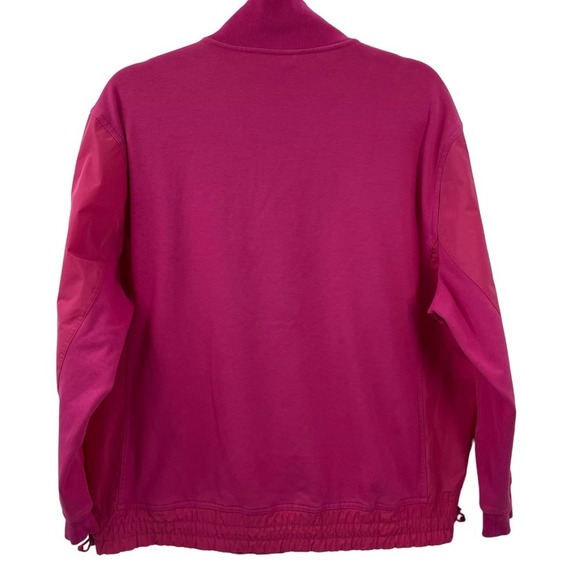 Athleta M Triumph Hybrid Half Zip Sweatshirt Salvia Pink 532520 - Picture 8 of 8